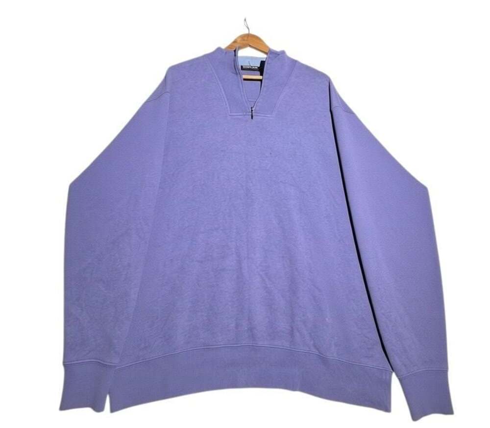 Kirkland Signature Purple Half Zip Pullover Sweatshirt